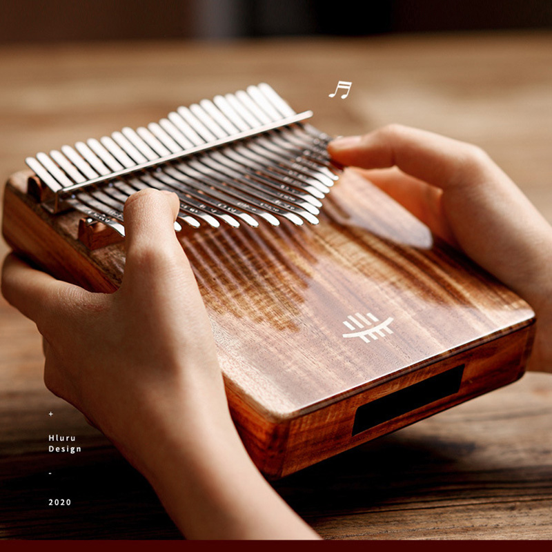 Musical Instrument African - Hluru Kalimba 17 klawiszy z otworem