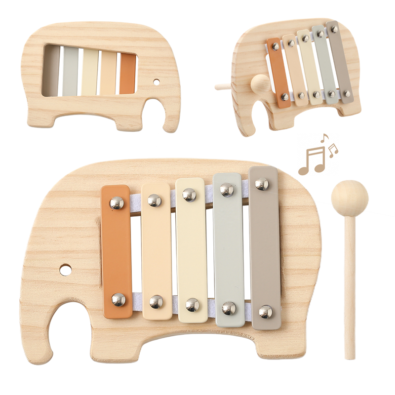 Musical Instrument Games - Zabawka Montessori dla dzieci kreskówka słoń