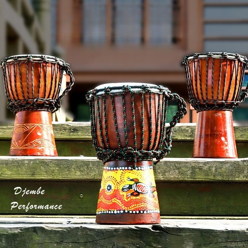 Musical Instrument African - Dziecięcy, początkujący, mały afrykański bęben z