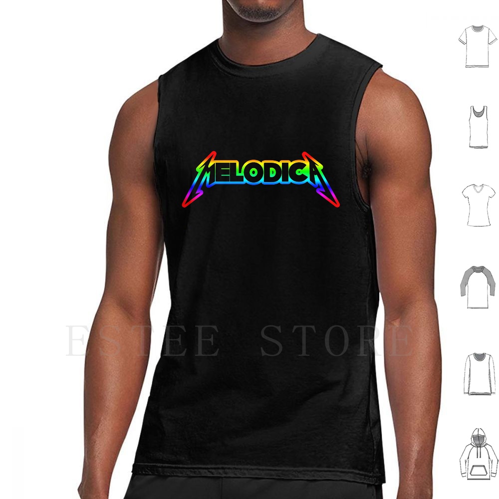 Musical Instrument Melodica - Tęczowa Melodica Tank Topy Kamizelka Melodica