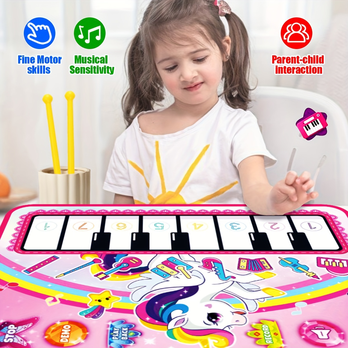 Mata sensoryczna 3 w 1 z piani – Musical Instrument No Touch recenzja i cena