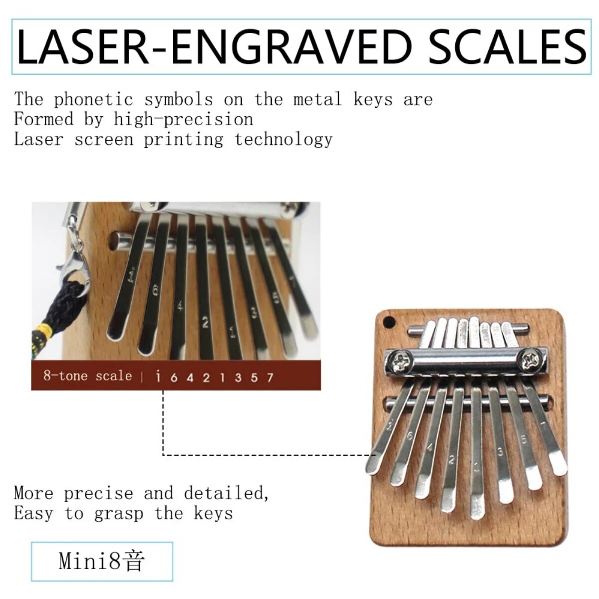 Miwayer Mini Kalimba 8 klawisz – Musical Instrument African recenzja i cena