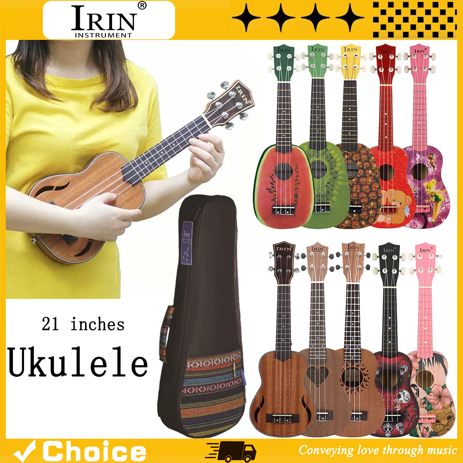 Ukulele hawajskie 21 cali, sop – Musical Instrument Project recenzja i cena