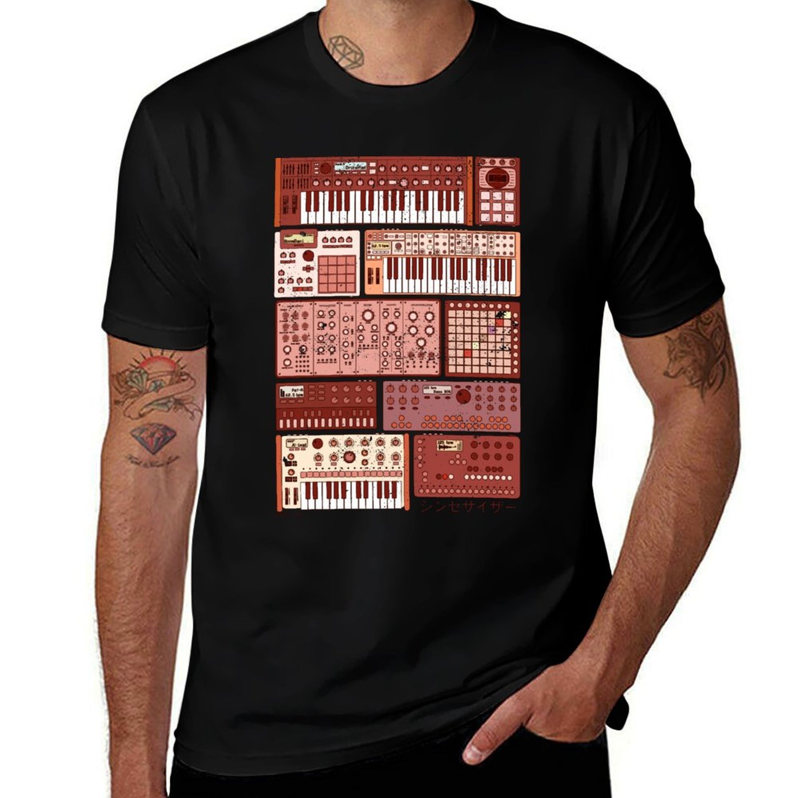Koszulka z motywem syntezatoró – Musical Instrument Synthesizer recenzja i cena
