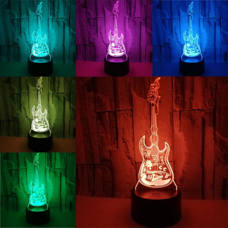Lampka nocna 3D Illusion Led U – Musical Instrument No Touch recenzja i cena