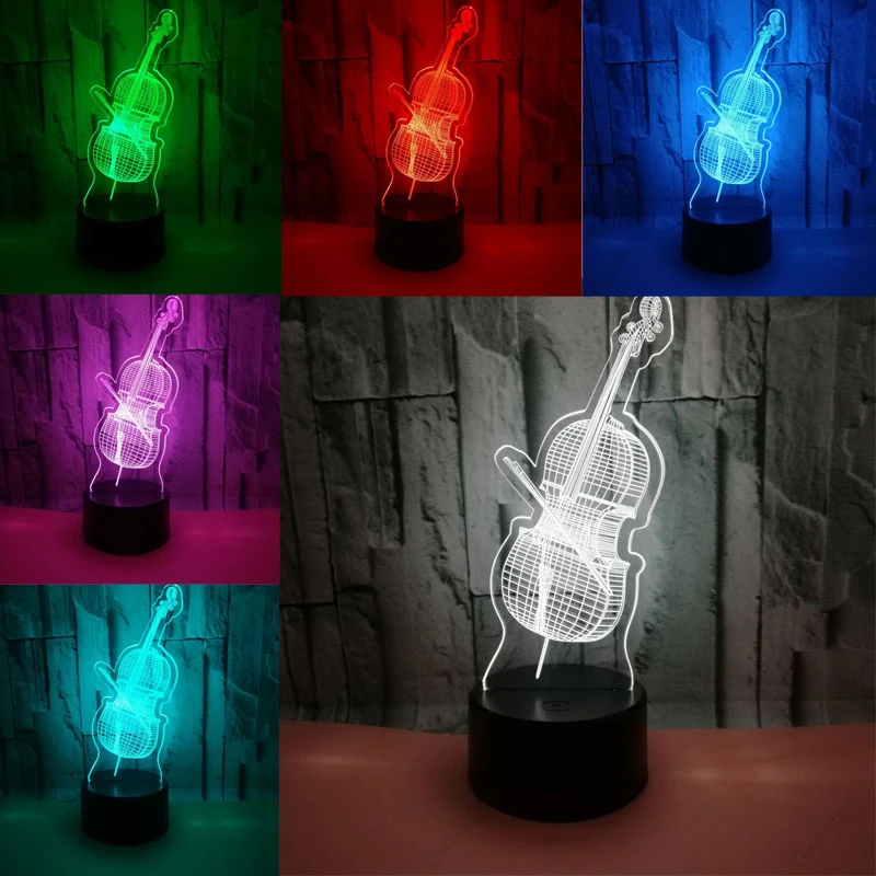 Lampka nocna 3D Illusion Led U – Musical Instrument No Touch recenzja i cena