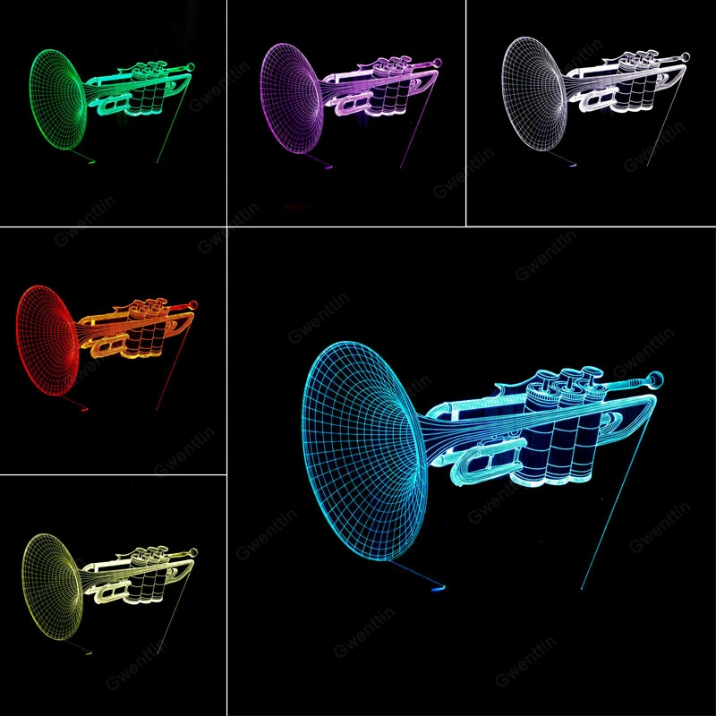 Lampka nocna 3D Illusion Led U – Musical Instrument No Touch recenzja i cena